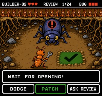 Review Rumble cartridge, an illustrated Agent Ant Farm design study.
